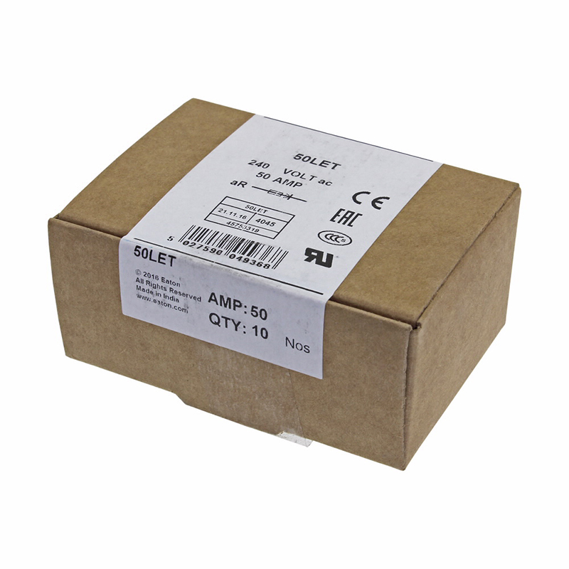 50A 240Vac 150Vdc Specialty Fuses 50LET Bussmann BS88 Cartridge Blade High Speed Fuse