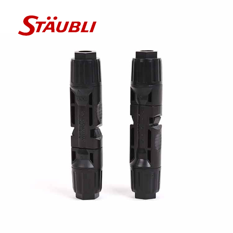 Staubli for MC4 EVO-2 Male Female Solar Panel Connector with 1500V DC Rating and IP65/IP68 Protection for Solar Cable