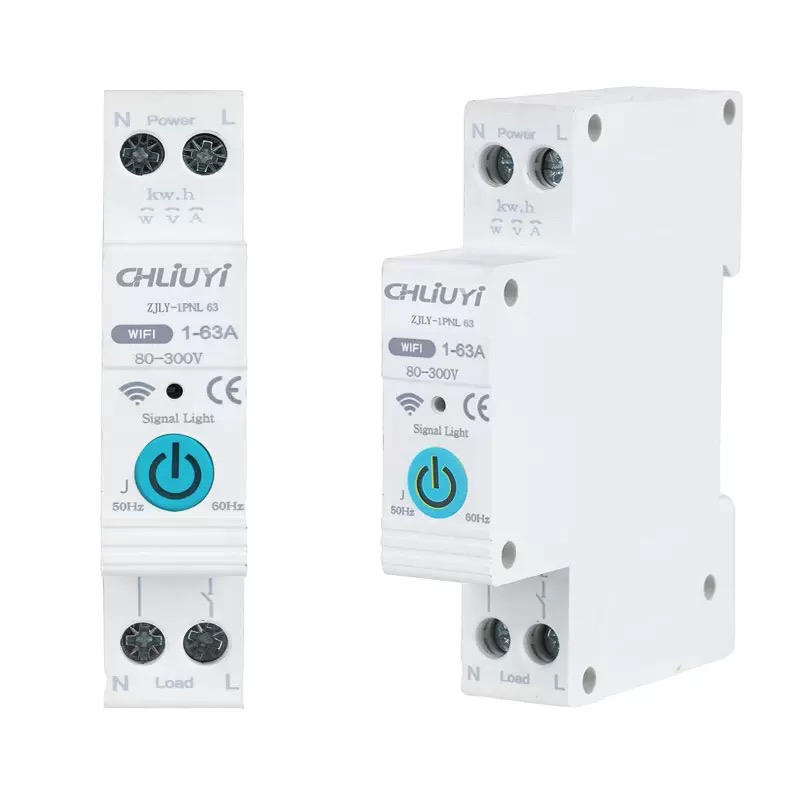 Ewelink 1P+N 63A 220V WIFI Smart Switch Energy Mini Kwh Metering ESP8266 Circuit Breaker Timer Relay MCB for Smart Home