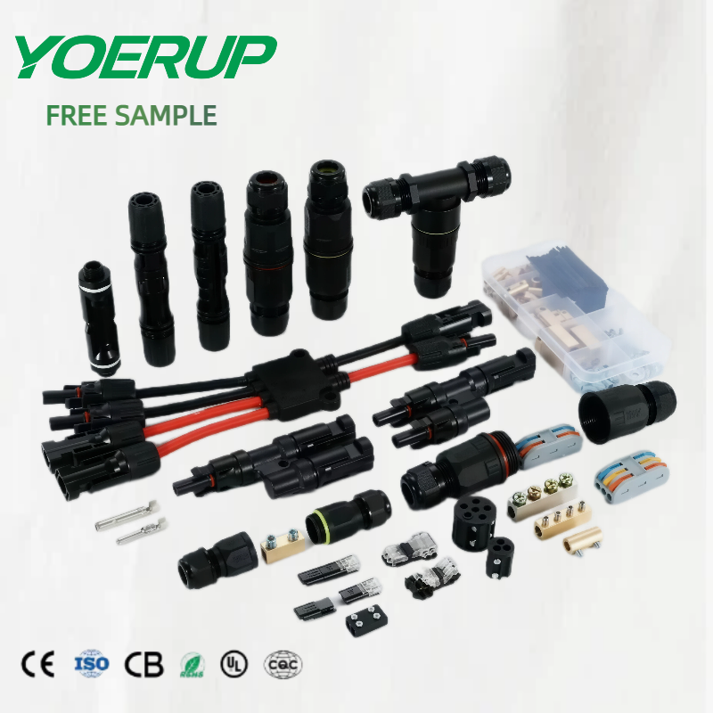 IP67 Waterproof Solar Panel Cable Connectors DC 1000V 30A 1 Input 3 Output PV Connector 3 in 1 Y Branch PV Solar Connector