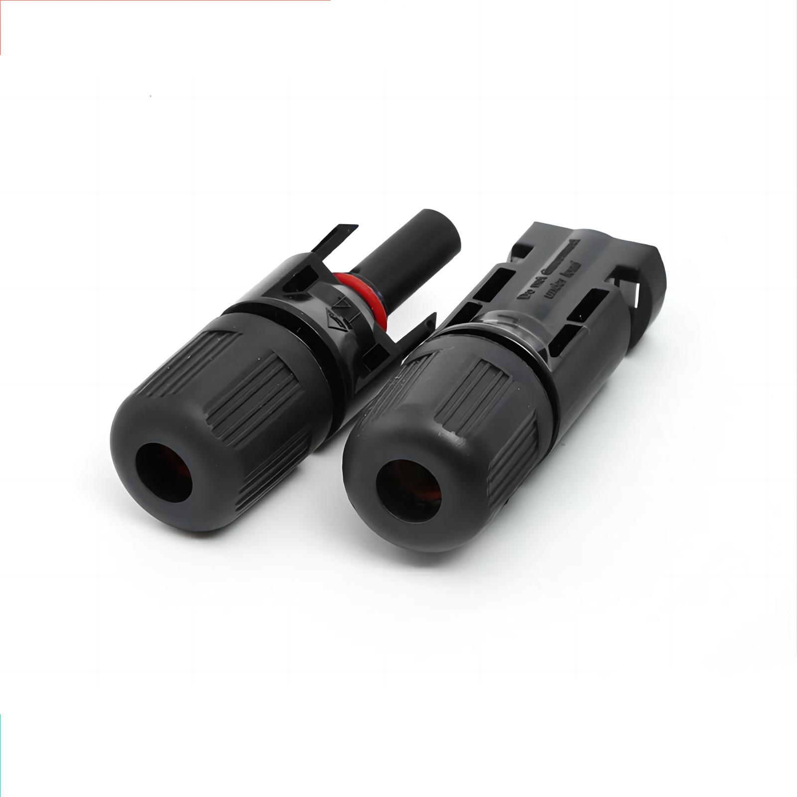 For MC4 Male Female Photovoltaic Connector Waterproof Solar Panel Wiring Head with Crimp Terminal for Solar Photovoltaic Module