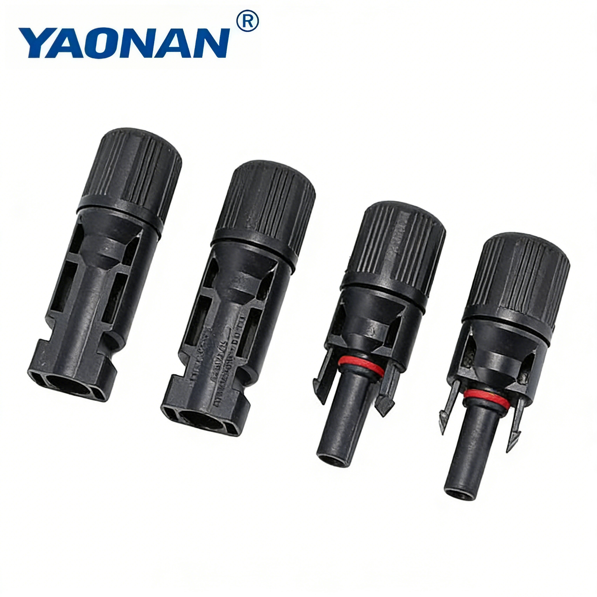 IP67 Waterproof for Model 1000V DC Inline Solar PV Connector Durable PC Male Female Connector for Solar Power Generation Systems