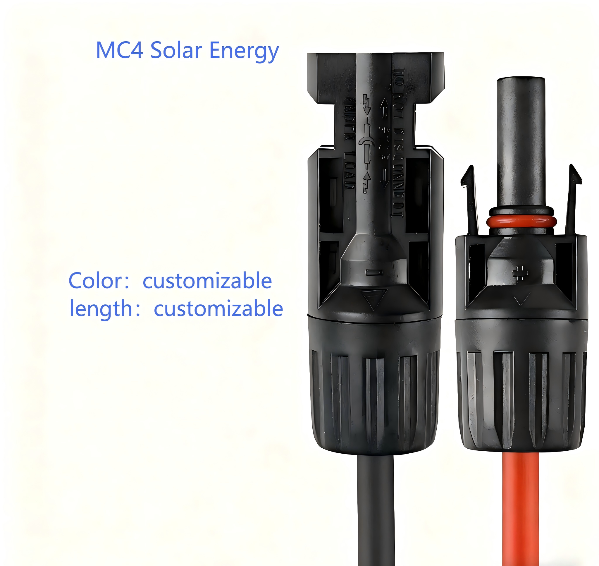 Solar Connector MC Four To High Voltage Cable For Portable Power Station Energy Storage Battery Charging For EcoFlow PV Panel