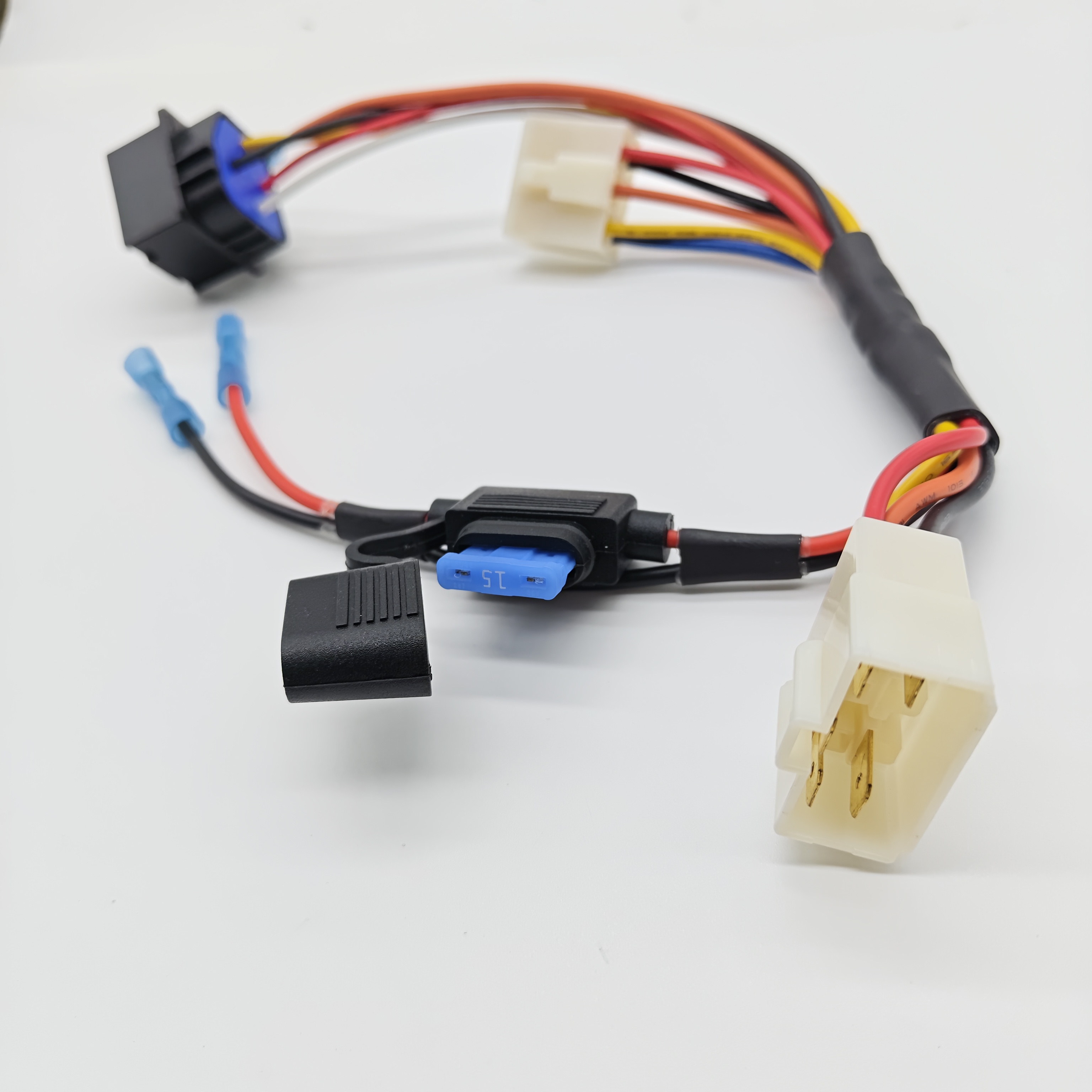 Custom Car Engine Electrical Wire 5 Pin Relay Socket and Fuse Holder Wiring Harness Assembly for Automotive Vehicle Modification