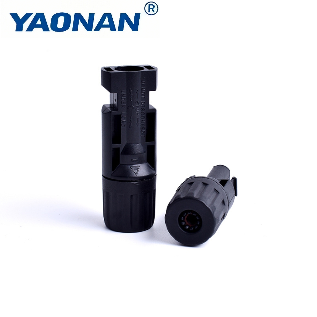 IP67 Waterproof for Model 1000V DC Inline Solar PV Connector Durable PC Male Female Connector for Solar Power Generation Systems
