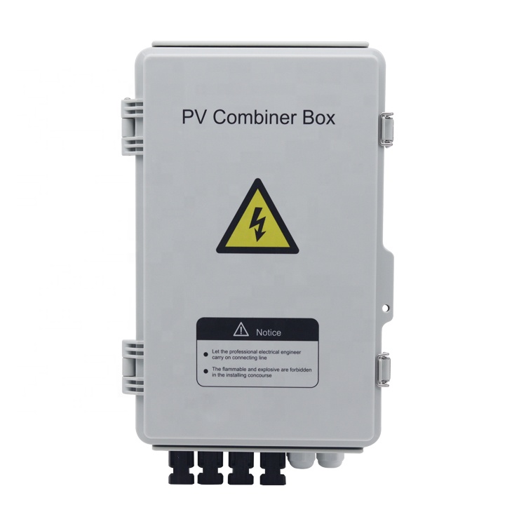 Factory Combiner Box Pv Dc 4 in 1 OUT 4 String 1000V 1200V Pv Array Combiner Box for Solar Panel Power System
