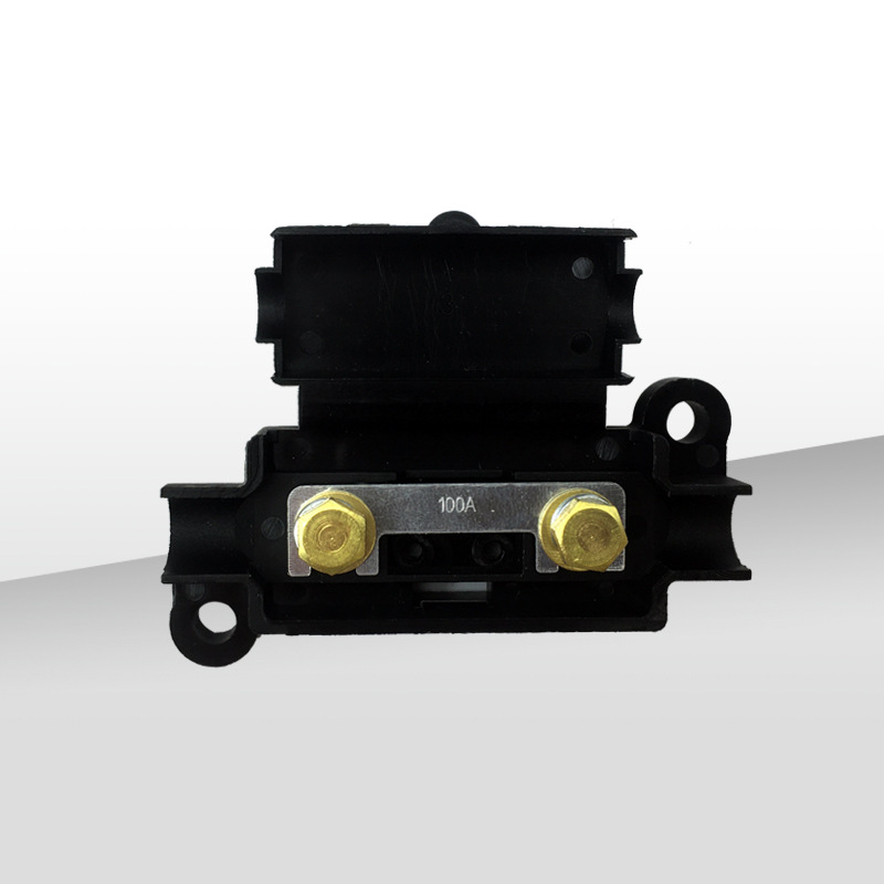 80A 100A Inline Maxi Blade Fuse Holder IP65 Waterproof 8AWG Oxygen-Free Copper Wire Automotive High Current 24V DC Fuse Box for
