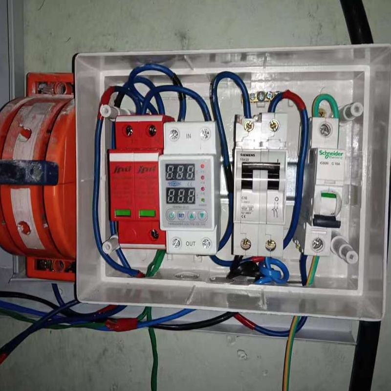 JINLI spd Surge Protector With Alarm Type 1 2 3 Metal Oxide Arrester DC spd 350V Surge protection Device