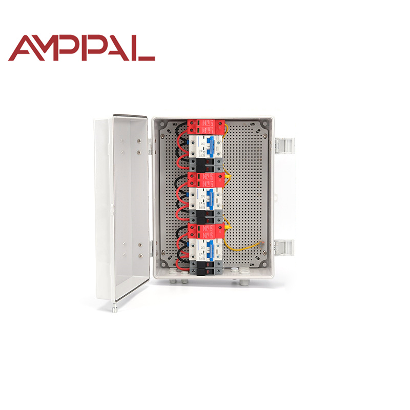 DC500V 2in 2Out IP65 Waterproof PV Solar Combiner Box with Surge Protection for Solar System