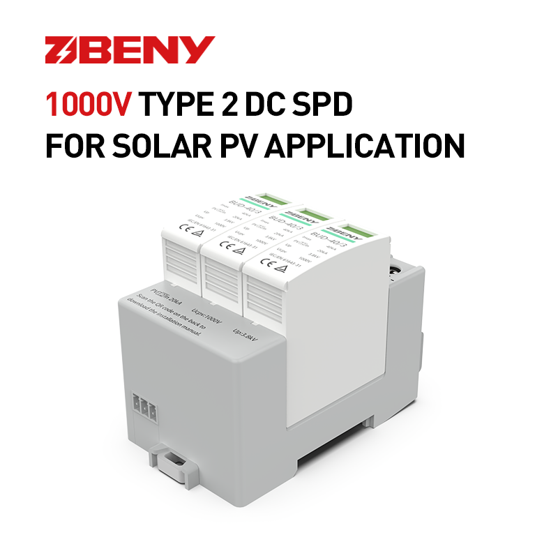 Dc Whole House Surge Protector Surge Arrestor Device Spd 1000v Type 2 Dc Spd for Solar Pv Application Ul Surge Protector