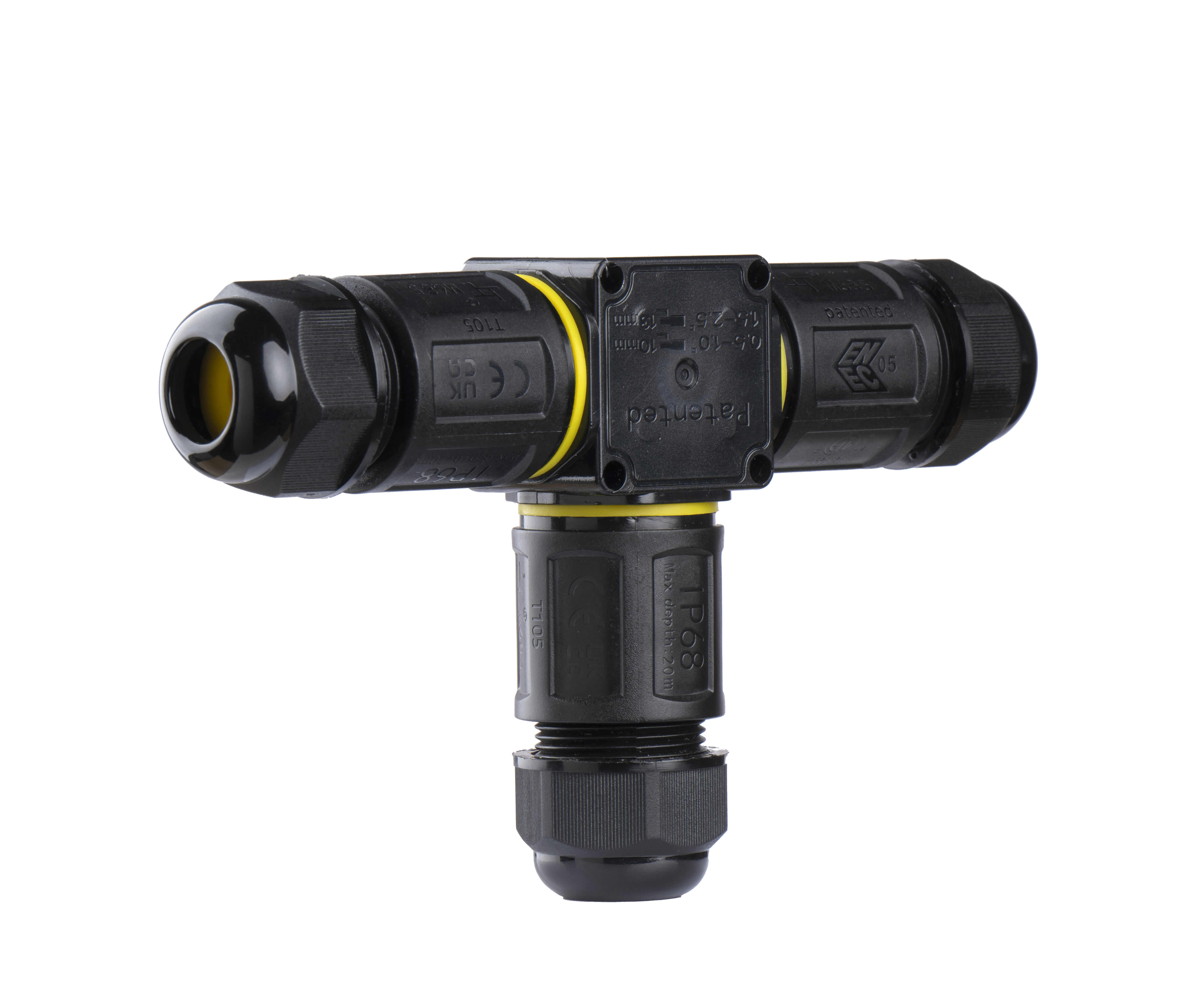 IP68 Waterproof Copper Quick Connector 3 Way No Screw Wire Connector For 2-5 Core Cable Solar Power System 32A