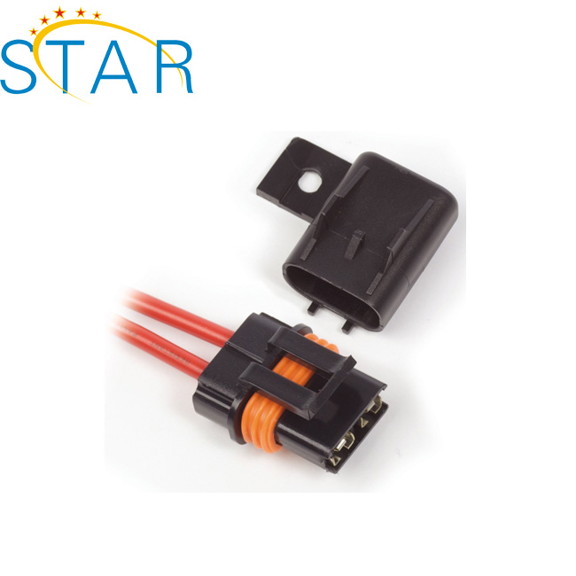 10 12 14 16 18 20 AWG Inline Loop Fuse Holder for ATC ATO Blade Fuse Waterproof Red Wire Copper 12V 15 20 25 30 a Power Blade