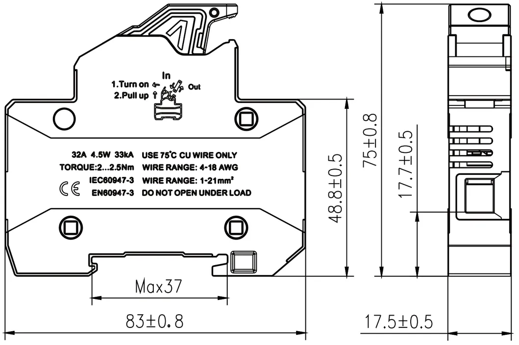 Base Model Dimensions - Figure 2