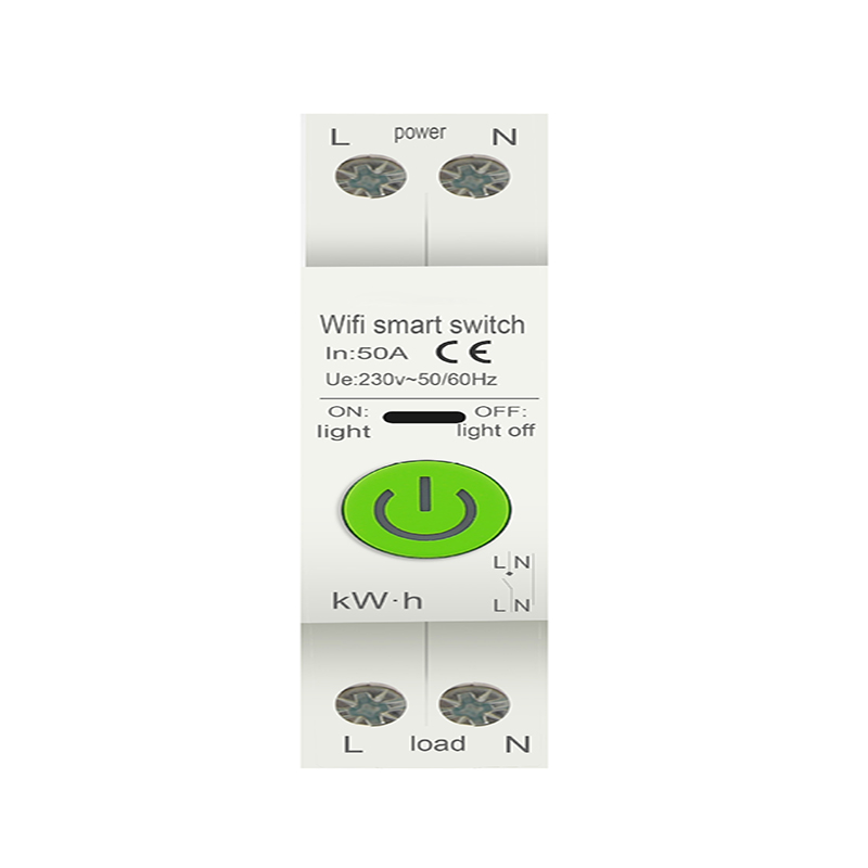 Tuya Smart Switch WiFi RCBO Circuit Breaker 1P+N 50A 63A Dc Remote Wireless Remote Phone Control Electrical Wifi Circuit Breaker