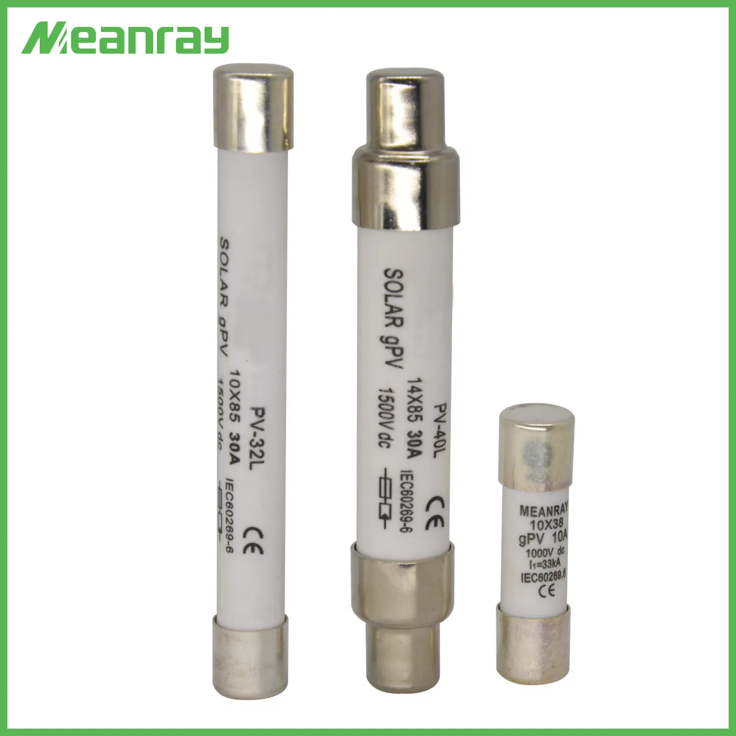 DIN Rail Type Fuse Holder and DC Fuse 10X38 for Solar System Protection