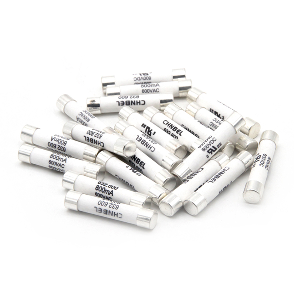 CHNBEL Fast Acting Ceramic Fuse-links Pig tails and Cartridge Optional 10a 600v Multimeter Fuse