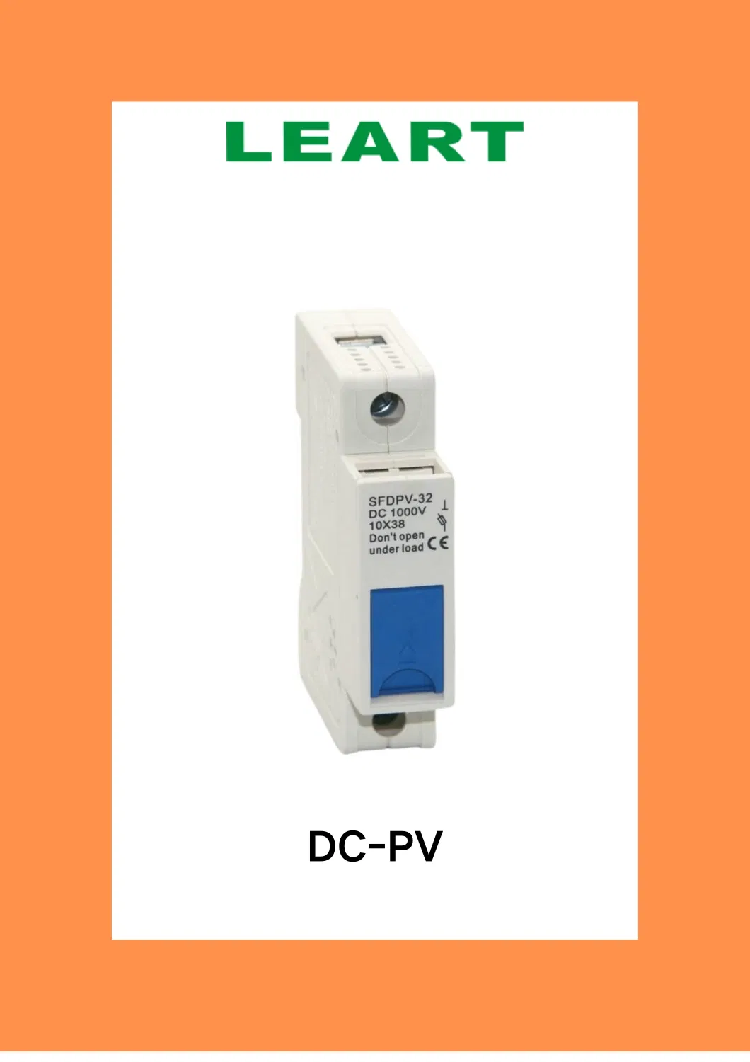 DC PV 1000 CE 32A Solar Fuse Base