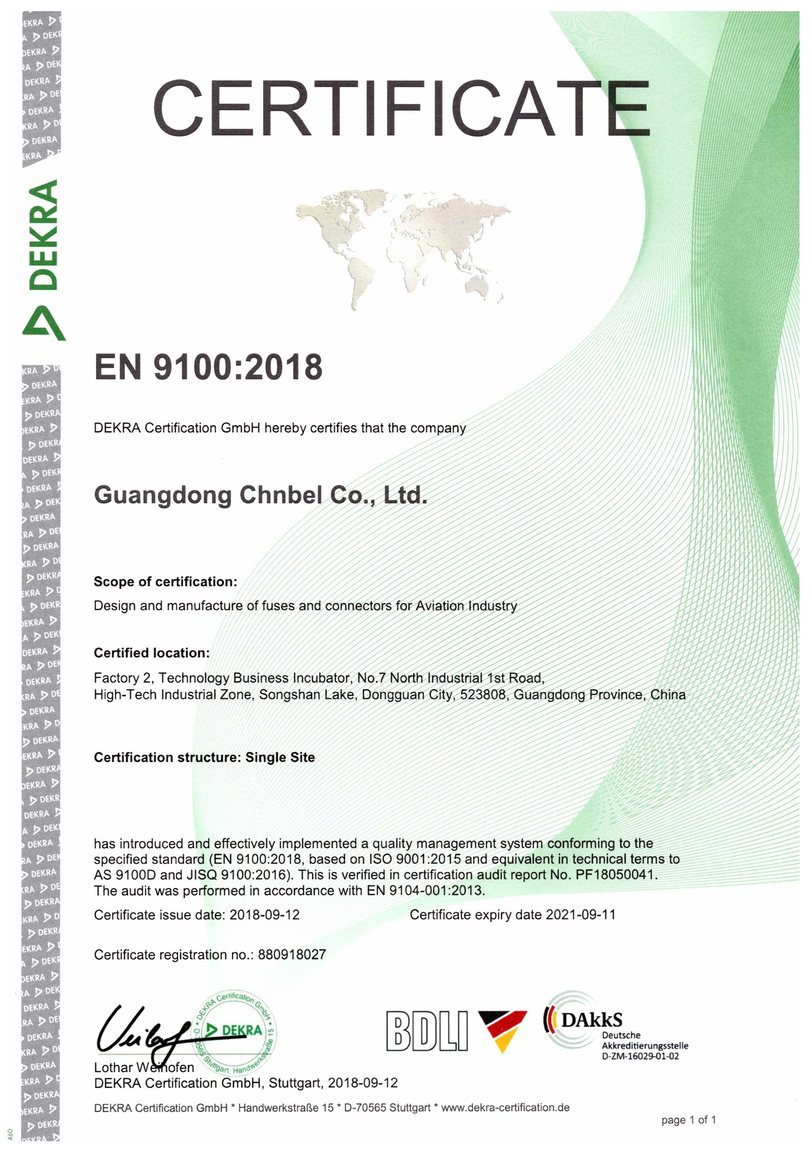 Certificate 1