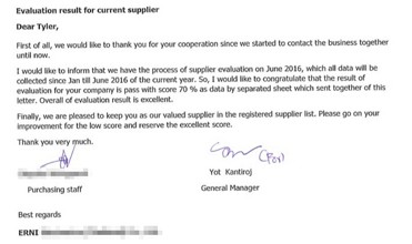 Feedback Thailand