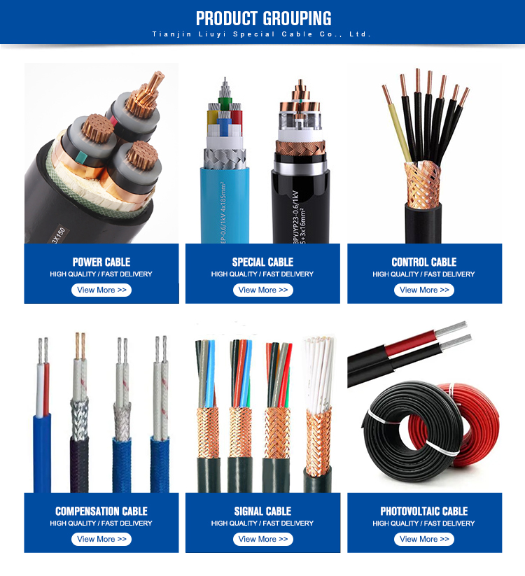 Power Cable, Special Cable, Control Cable, Compensation Cable, Signal Cable, Solar Photovoltaic Cable
