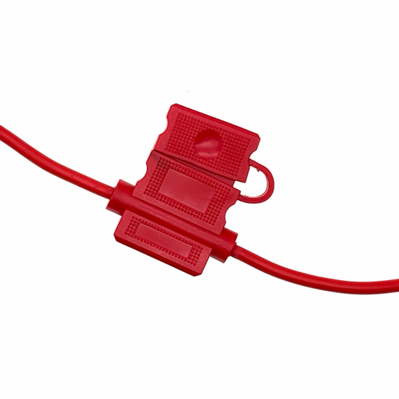 ATC Inline DC Fuse Holder 12V/32V 25A Waterproof UL1015 Gauge Wire Red Copper Snap-On Mounting Automotive High Fuse Holder