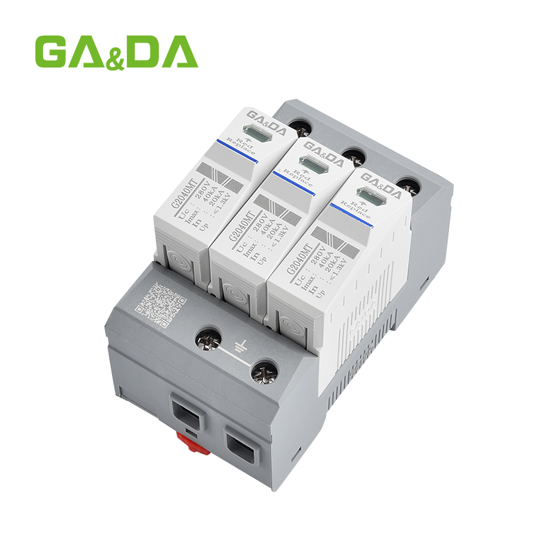GA&DA Electric Surge Protector 3P 280V AC Low Voltage Arrester Device spd 20kA 40ka 120ka Surge Protective