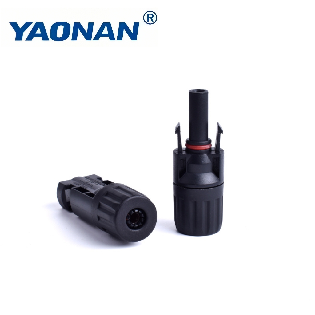 IP67 Waterproof for Model 1000V DC Inline Solar PV Connector Durable PC Male Female Connector for Solar Power Generation Systems