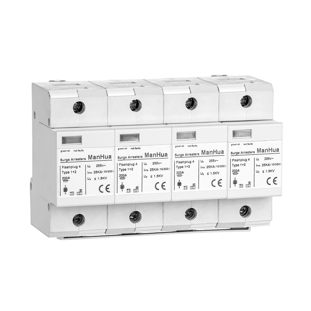 ManHua SPD Type 1+2 255V 25KA Flashplug4 Surge Protective Device