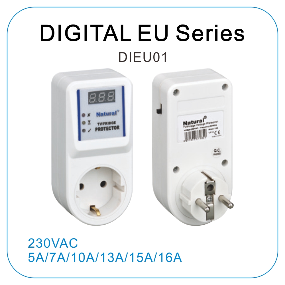 Natural Full Home Protector Voltage Stabilizer Smart Surge Voltage Protector EU Type