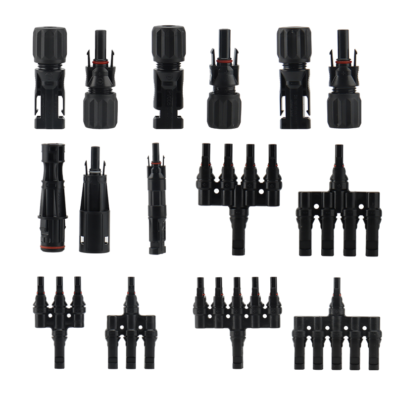 Y Branch PV Connector 2to1 IP67 Waterproof 1500VDC 30A Male Female Solar Splitter Cable for Solar Panel Parallel Connection
