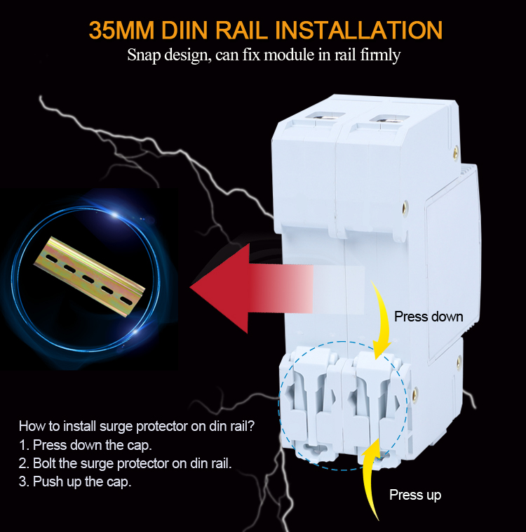 Whole House Surge Protector 2P 40KA Ac spd Power Surge Arrester