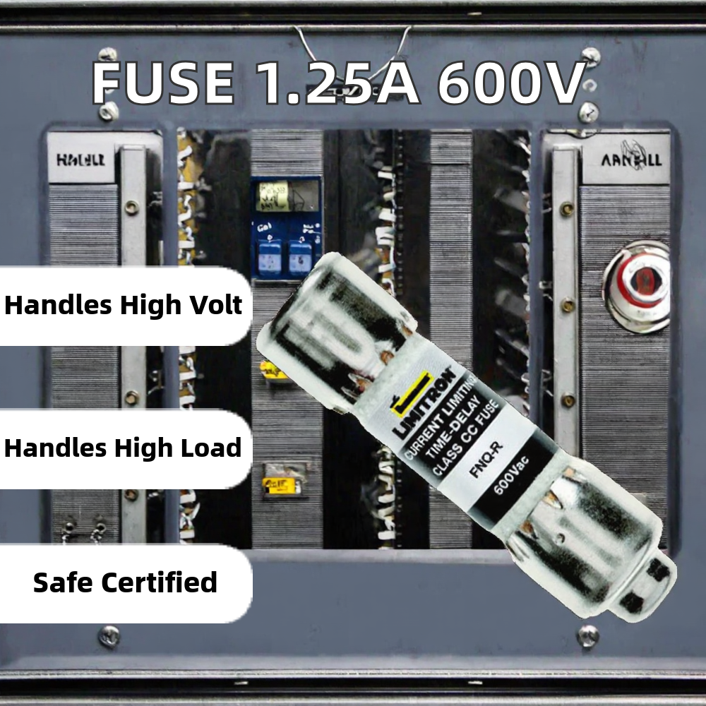 FNQ-R-1 for High Voltage Fuse Class Ceramic Fuse Cartridge Fuses 1.25A-30A 600V High Breaking Capacity FNQ-R-1-1/4