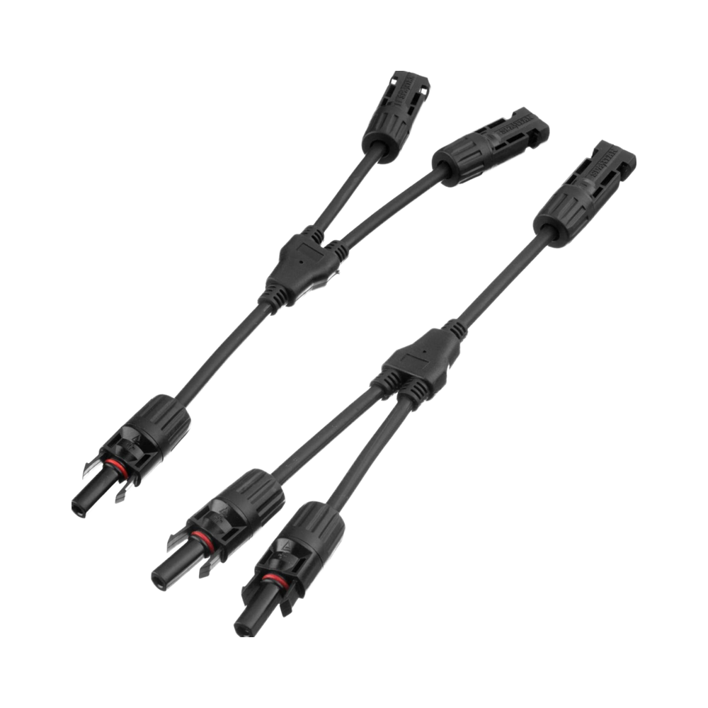 Bairui SOLAR Panel Power Connectors Kit Y Branch Parallel PV Adapter Cable 2P MCX/M/FF+F/MM PC/PPO Durable Copper Male/Female