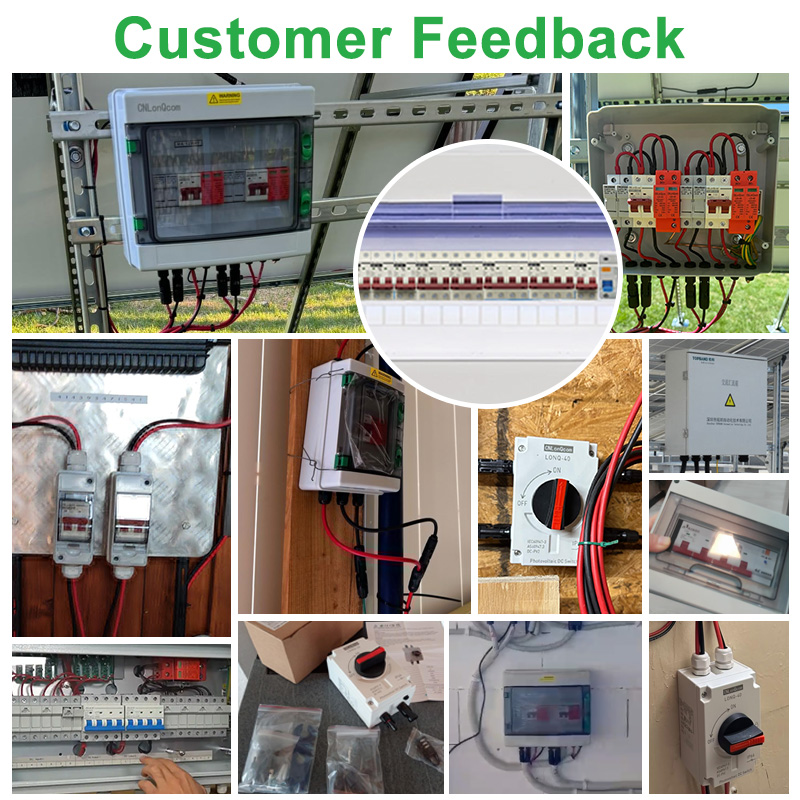 CNLonQcom Solar Disconnect Switch IP66 Waterproof PV DC System Isolating Switch 32A 1200VDC Disconnector