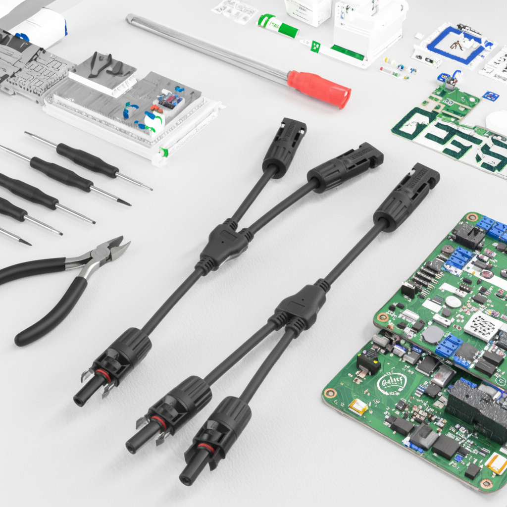 Bairui SOLAR Panel Power Connectors Kit Y Branch Parallel PV Adapter Cable 2P MCX/M/FF+F/MM PC/PPO Durable Copper Male/Female