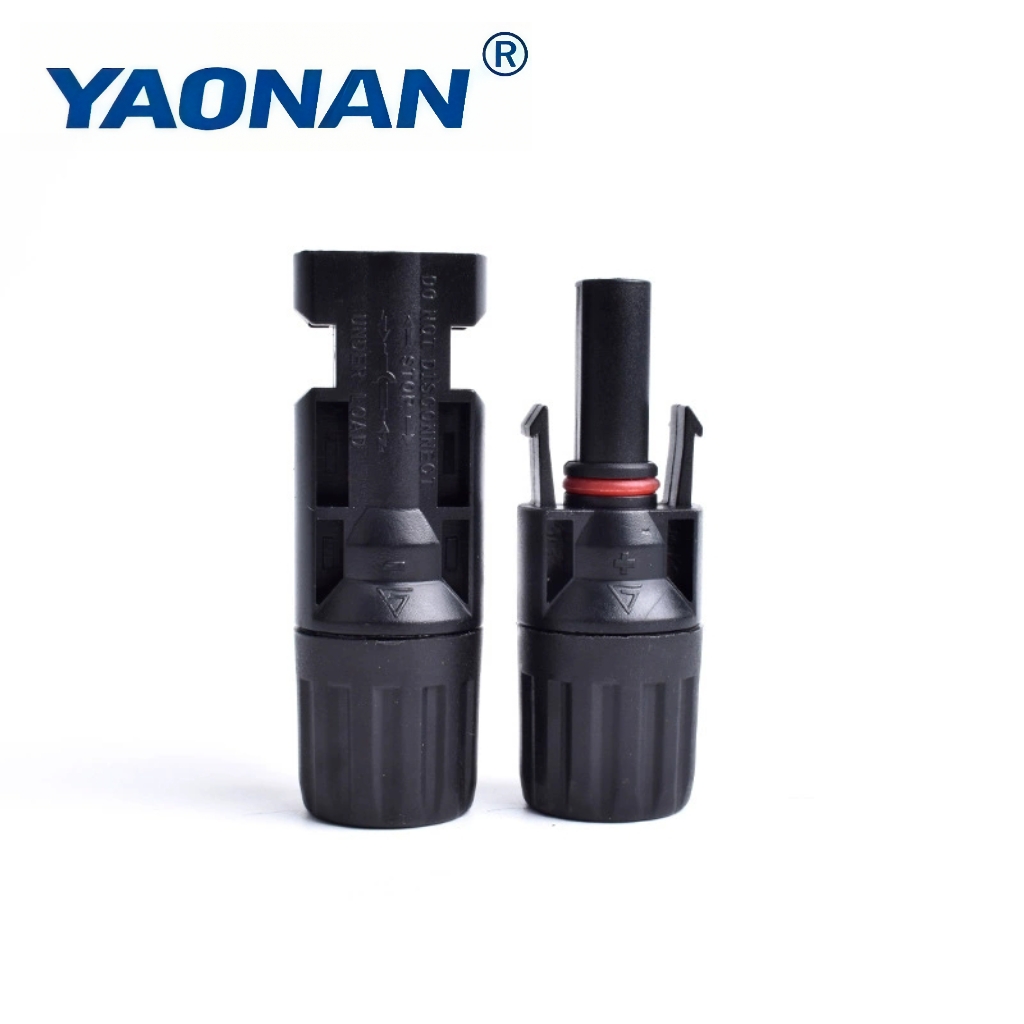 IP67 Waterproof for Model 1000V DC Inline Solar PV Connector Durable PC Male Female Connector for Solar Power Generation Systems