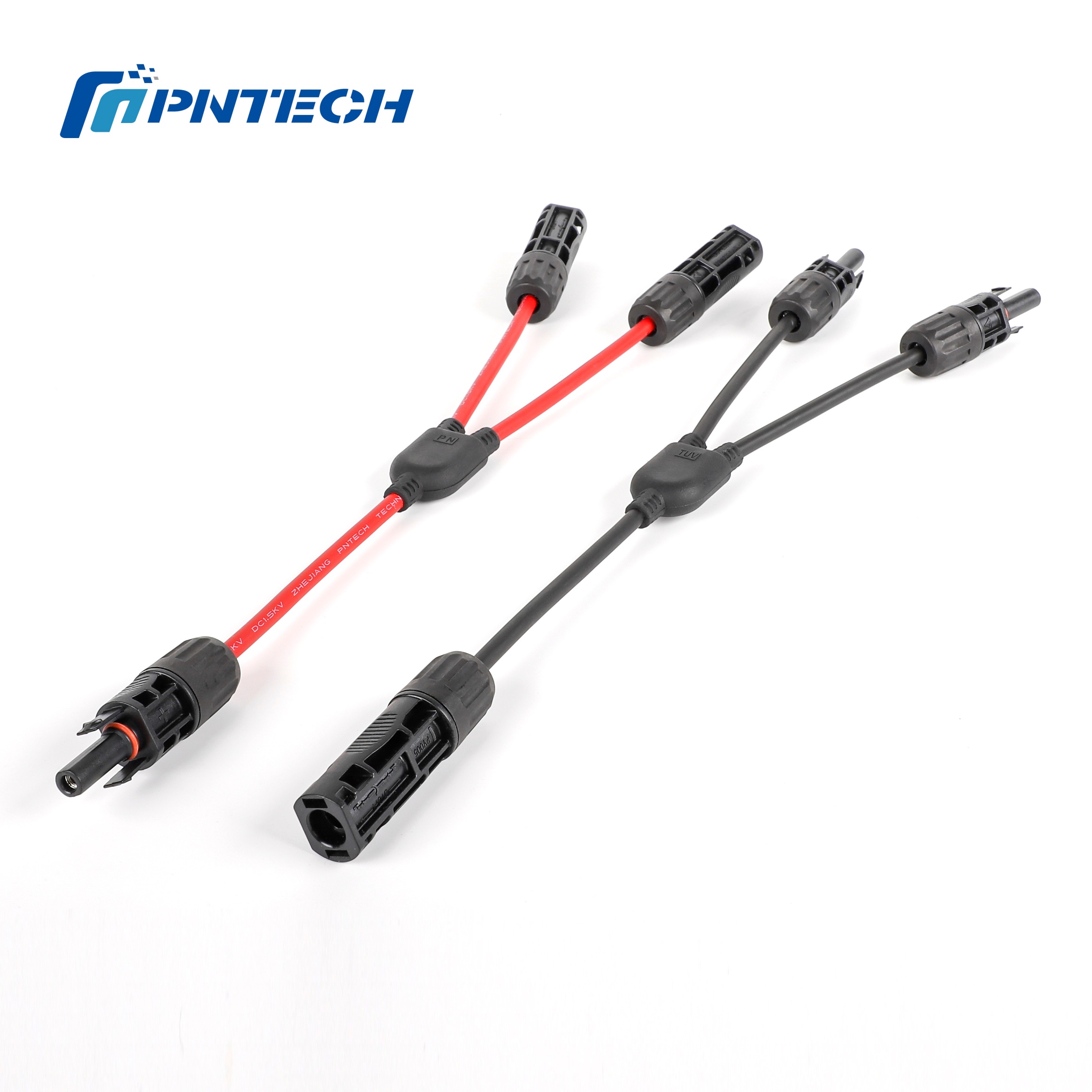 PV005-2T1 2 in 1 Solar Y Branch Connector 30A Solar Panel Connector Ip68 3 Pins Waterproof Pv Connector