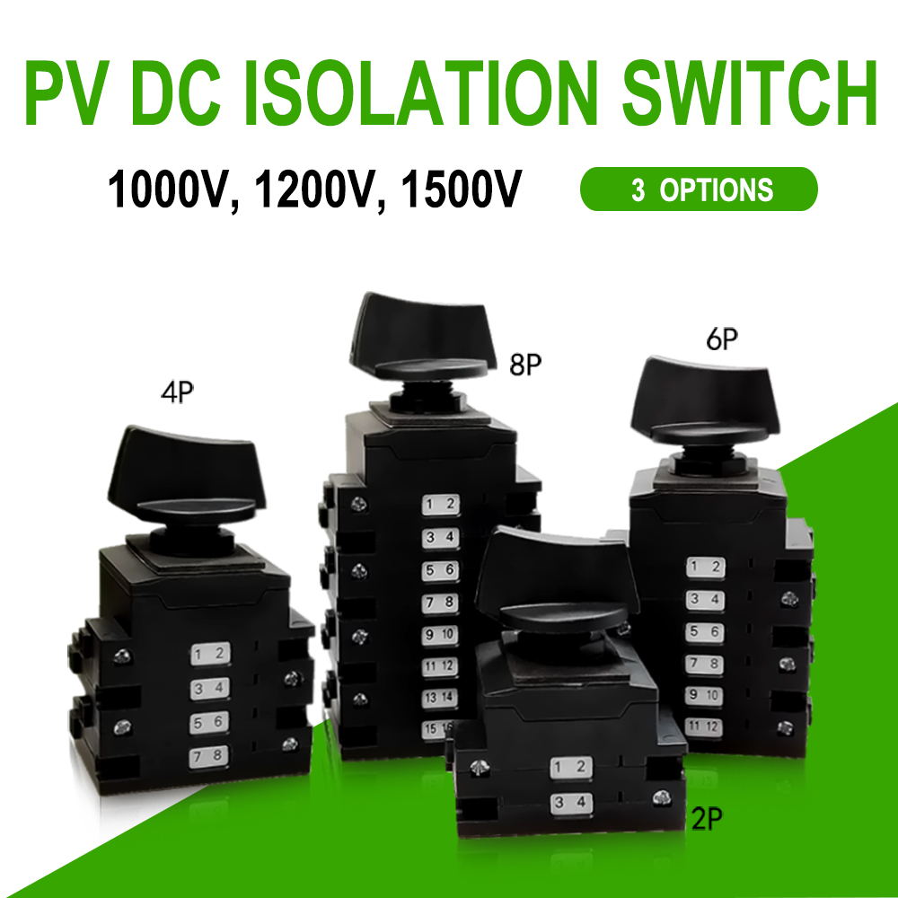 NSPV Brand Solar PV DC Isolator Switch 2P DC1500V Switch Disconnectors Isolation Protective Device