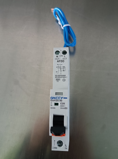230V 40A 1p+N DIN-Rail Mounting 6ka Arc Fault Protection RCBO+Afdd for Light Commercial Spaces