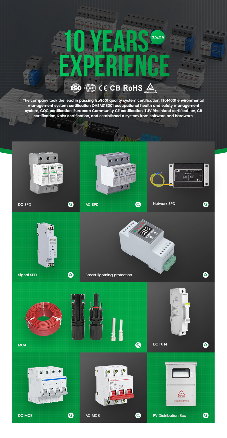 Electric Surge Protector 3P 280V AC Low Voltage Arrester Device spd 20kA 40ka 120ka Surge Protective
