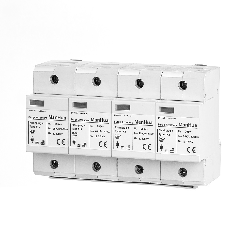 ManHua SPD Type 1+2 255V 25KA Flashplug4 Surge Protective Device