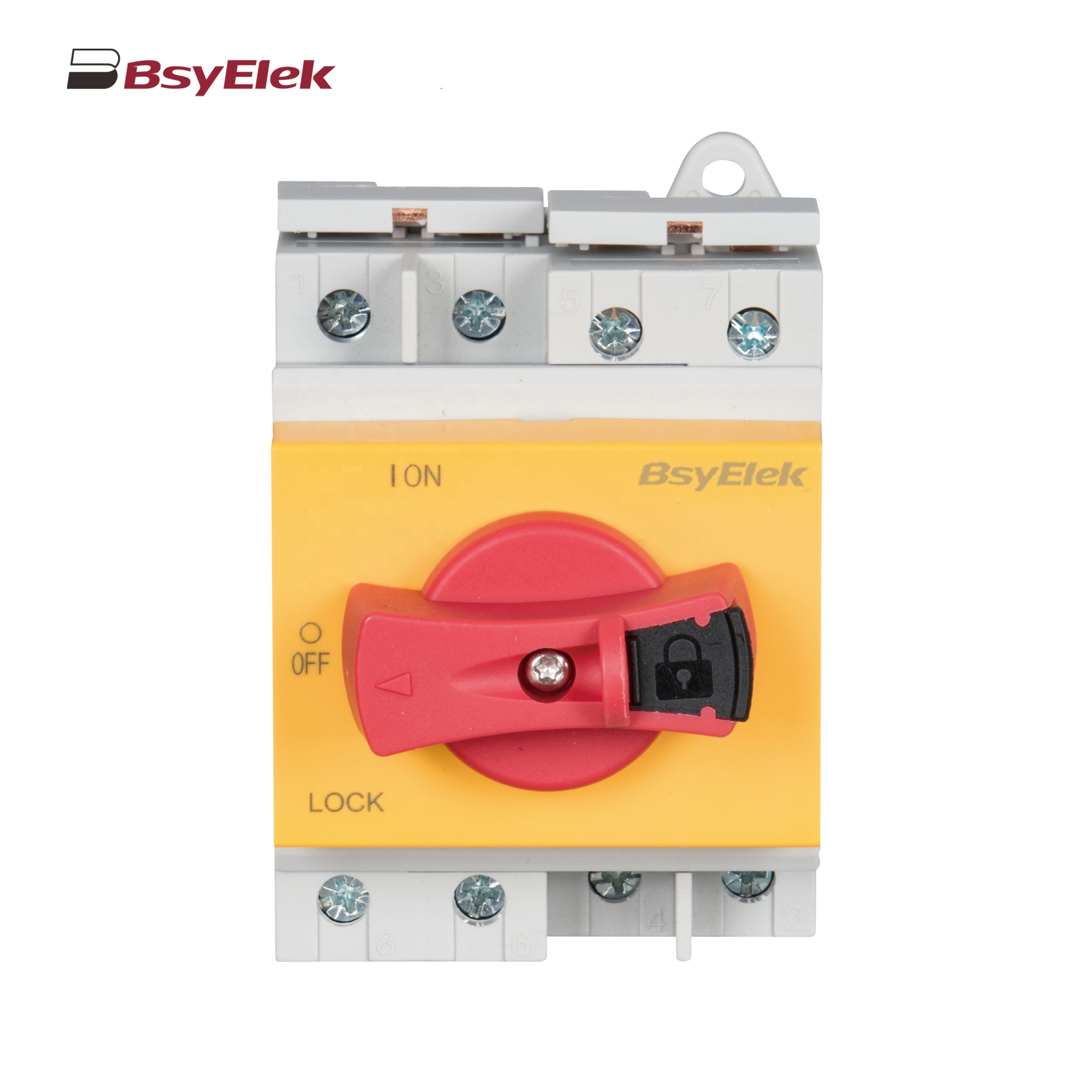Self Lock 300V 600V 800V 1000V 1200V 2P 4P PV Disconnect DC Isolation Switch With Red Handle