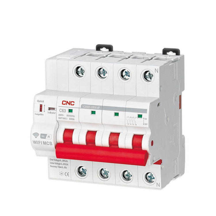 New Product YCB9ZF Intelligence Single Phase MCB 6KA Wifi Smart Circuit Breaker