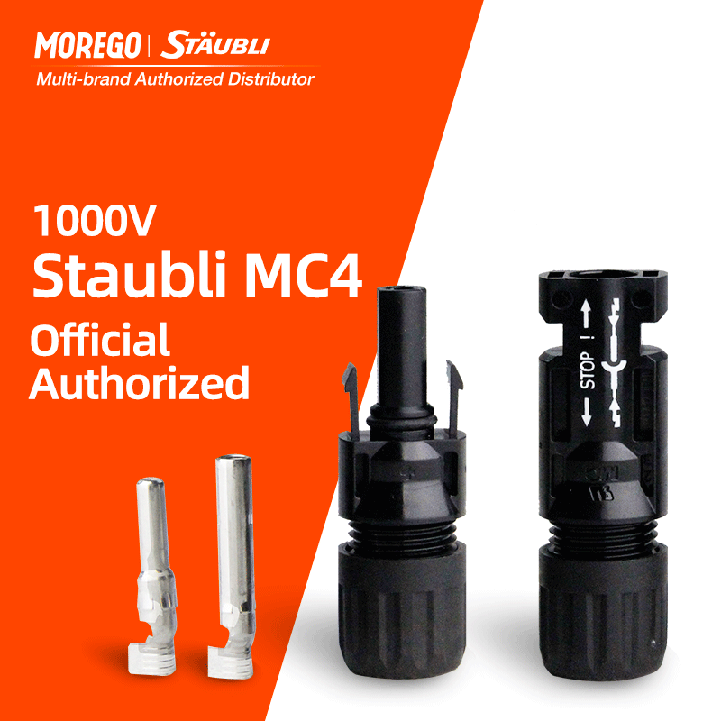[ LONGI JA Solar ] Staubli MC4 Solar Panel Connector IP68 2.5mm 4mm 6mm 10mm Plastic Cable Connector