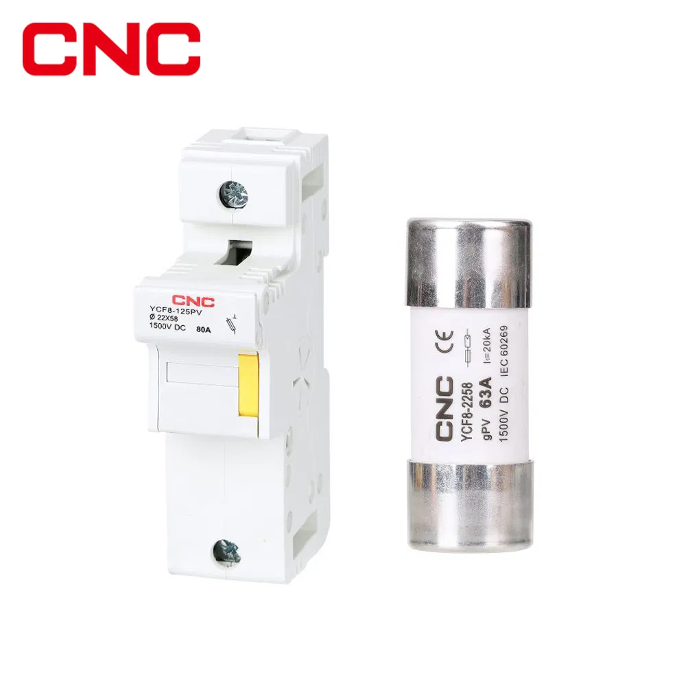 Manufacture 63A 80A 1500VDC China Holders Holder Plastic 1500V Solar DC Fuse