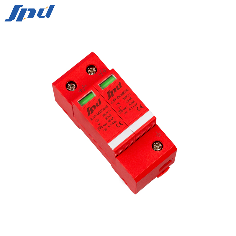 JINLI spd Surge Protector With Alarm Type 1 2 3 Metal Oxide Arrester DC spd 350V Surge protection Device