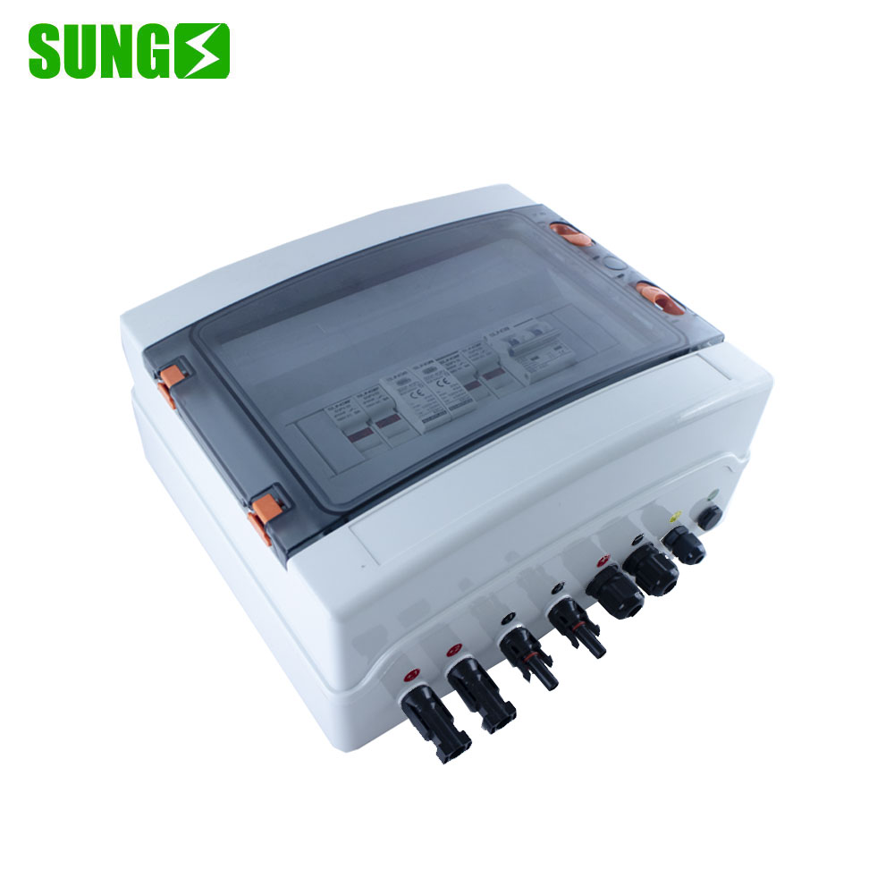 PV Array DC Combiner Box for 2 String Solar Panel DC 1000V 2in 1out WithDC SPD lightning protection PV Junction Box