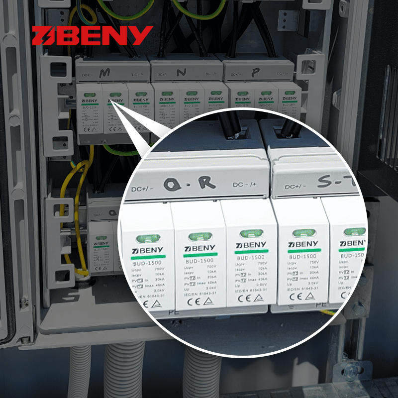 Dc Whole House Surge Protector Surge Arrestor Device Spd 1000v Type 2 Dc Spd for Solar Pv Application Ul Surge Protector