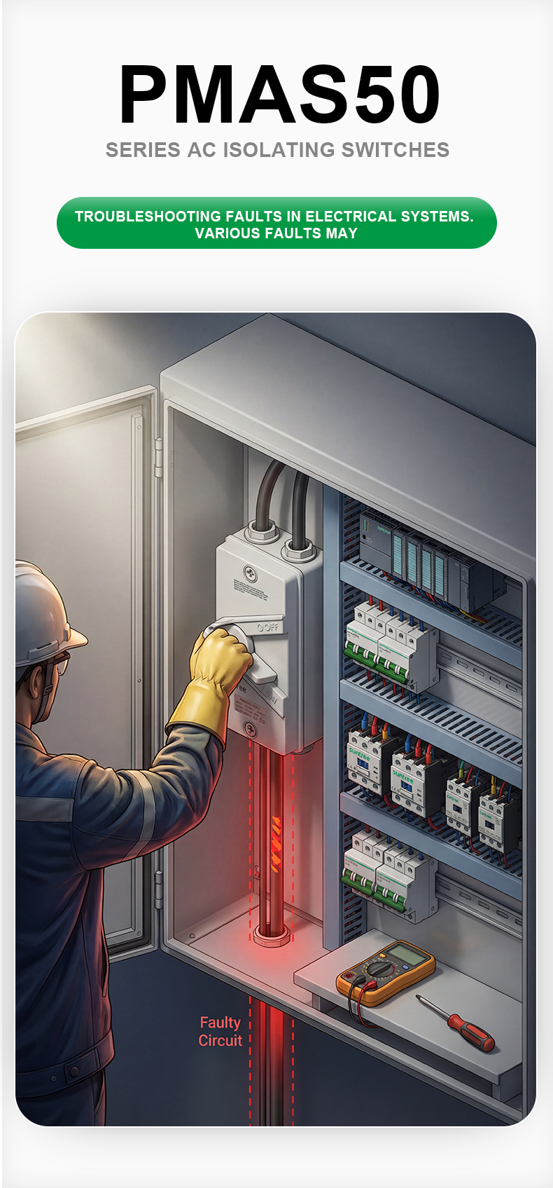 250/440V Waterproof Isolator switch