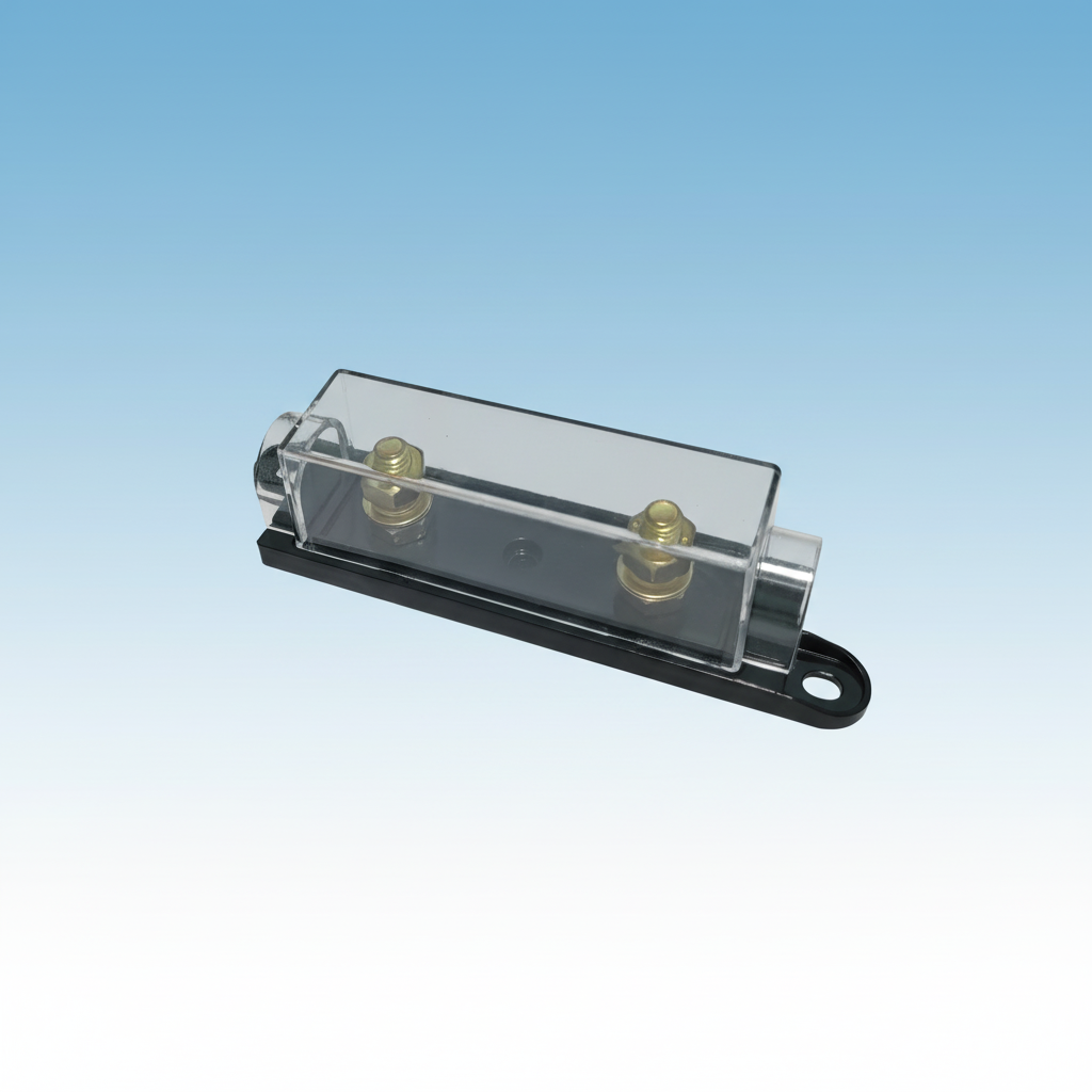 Lanson High Breaking Capacity IEC Certified Fast Blow AC Fuse Holder for Automotive Alloy Mega Fuse Link